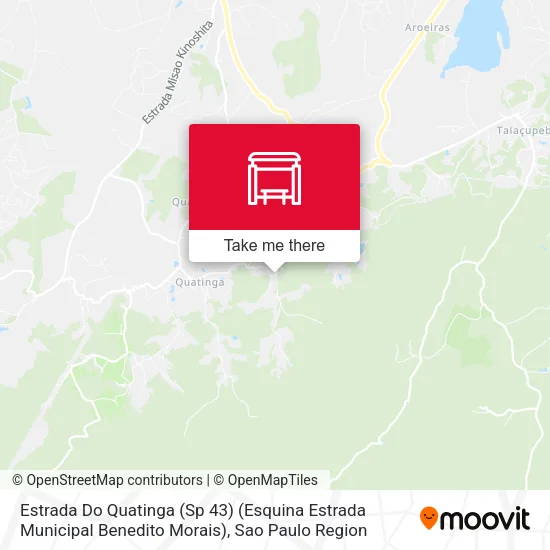 Estrada Do Quatinga (Sp 43) (Esquina Estrada Municipal Benedito Morais) map