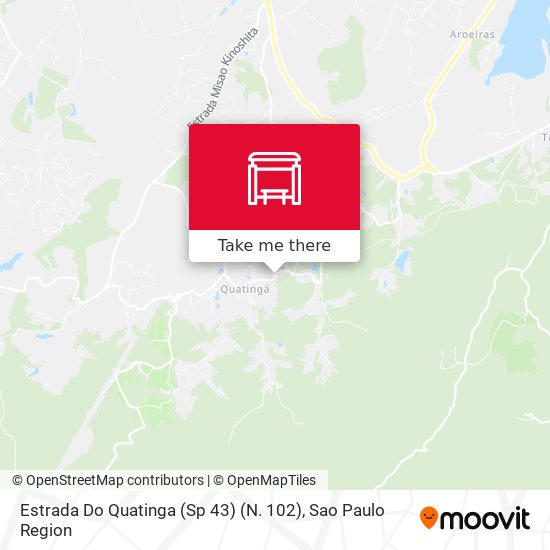 Estrada Do Quatinga (Sp 43) (N. 102) map