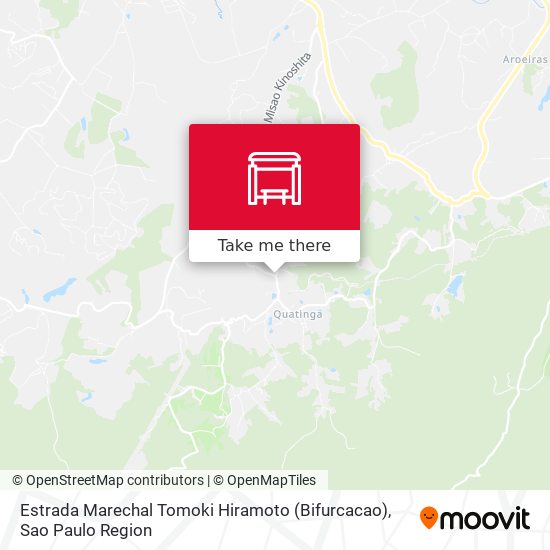 Estrada Marechal Tomoki Hiramoto (Bifurcacao) map