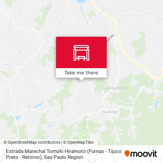 Estrada Marechal Tomoki Hiramoto (Furnas - Tijuco Preto - Retorno) map