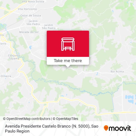 Avenida Presidente Castelo Branco (N. 5000) map