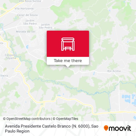 Avenida Presidente Castelo Branco (N. 6000) map