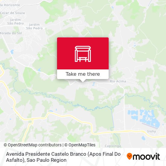 Avenida Presidente Castelo Branco (Apos Final Do Asfalto) map