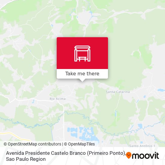 Mapa Avenida Presidente Castelo Branco (Primeiro Ponto)