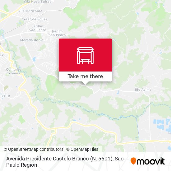 Avenida Presidente Castelo Branco (N. 5501) map