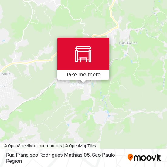 Rua Francisco Rodrigues Mathias 05 map