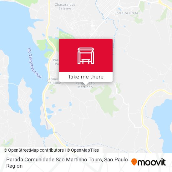 Parada Comunidade São Martinho Tours map