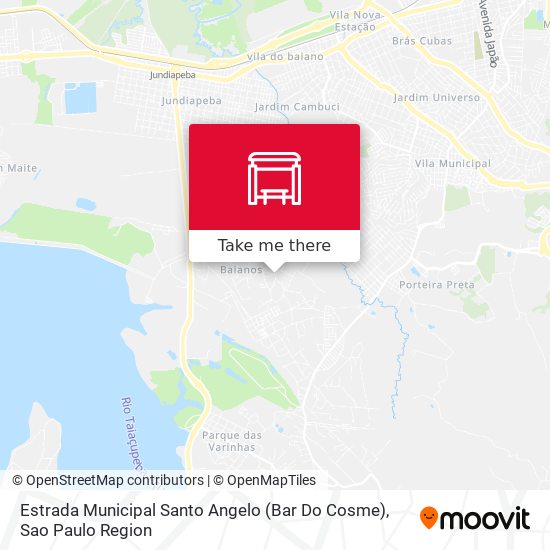 Mapa Estrada Municipal Santo Angelo (Bar Do Cosme)