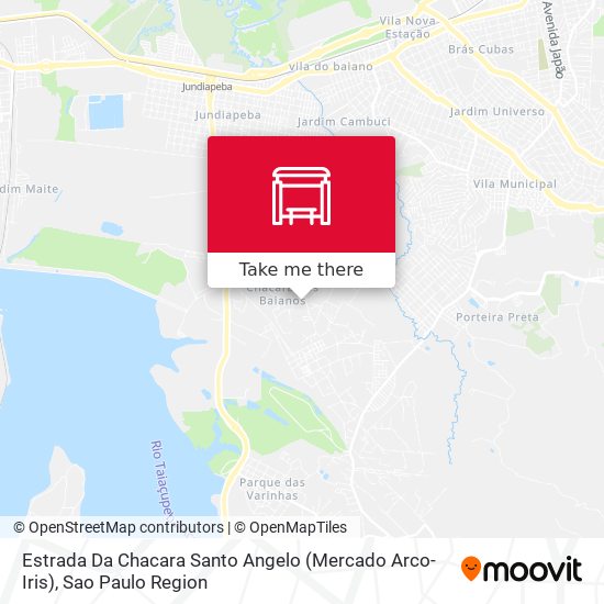 Estrada Da Chacara Santo Angelo (Mercado Arco-Iris) map