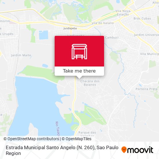Estrada Municipal Santo Angelo (N. 260) map