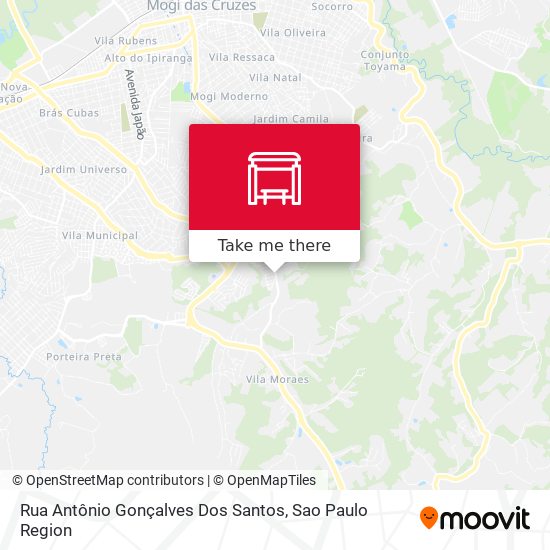 Rua Antônio Gonçalves Dos Santos map