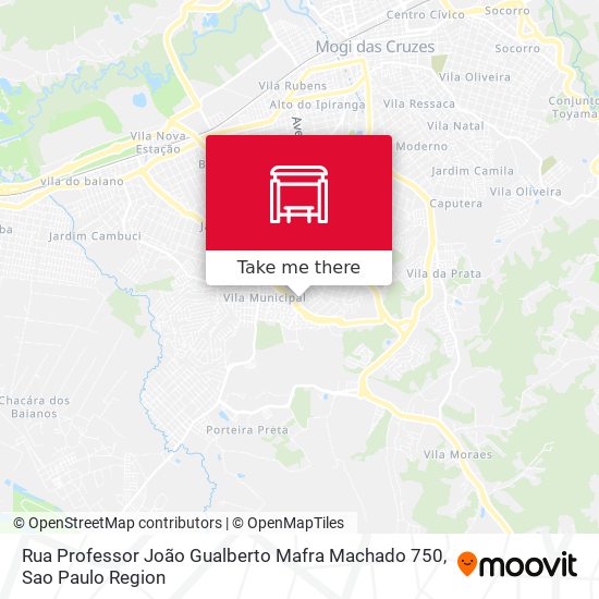 Rua Professor João Gualberto Mafra Machado 750 map