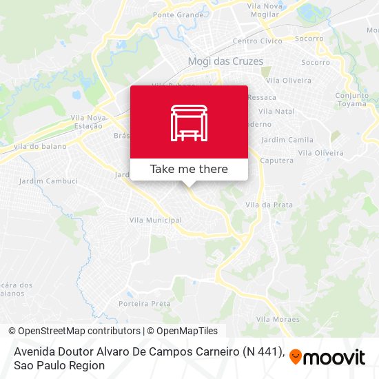 Avenida Doutor Alvaro De Campos Carneiro (N 441) map
