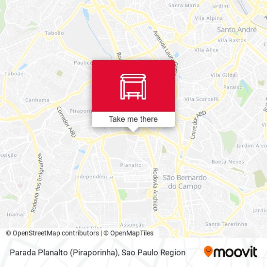 Parada Planalto (Piraporinha) map