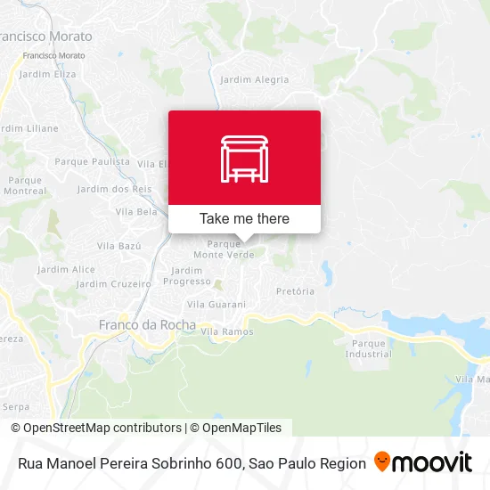 Rua Manoel Pereira Sobrinho 600 map