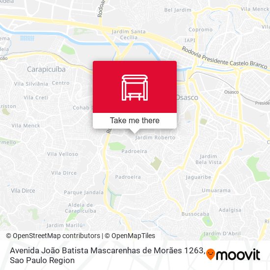 Avenida João Batista Mascarenhas de Morães 1263 map