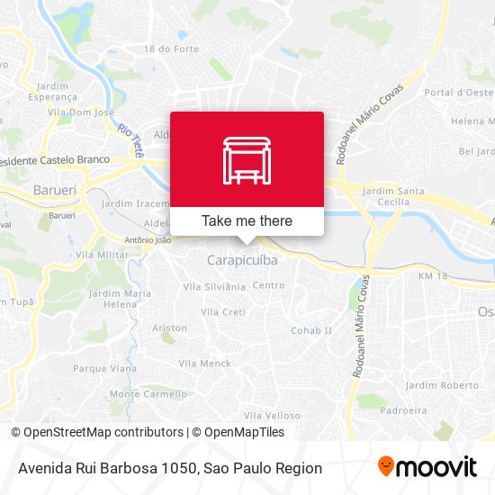 Avenida Rui Barbosa 1050 map