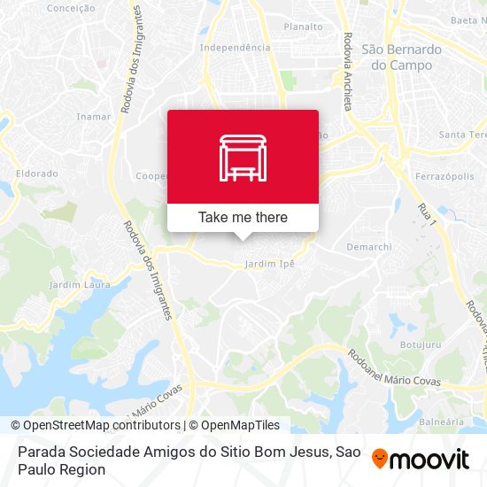 Parada Sociedade Amigos do Sitio Bom Jesus map