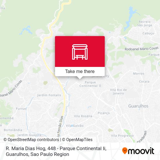 R. Maria Dias Hog, 448 - Parque Continental Ii, Guarulhos map