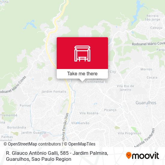 R. Glauco Antônio Galli, 585 - Jardim Palmira, Guarulhos map