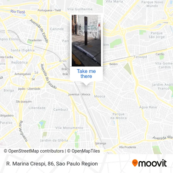 R. Marina Crespi, 86 map