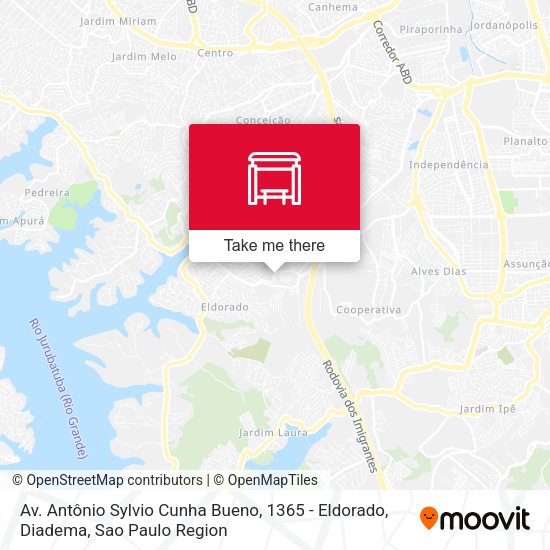 Av. Antônio Sylvio Cunha Bueno, 1365 - Eldorado, Diadema map