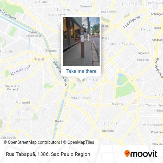 Rua Tabapuã, 1386 map