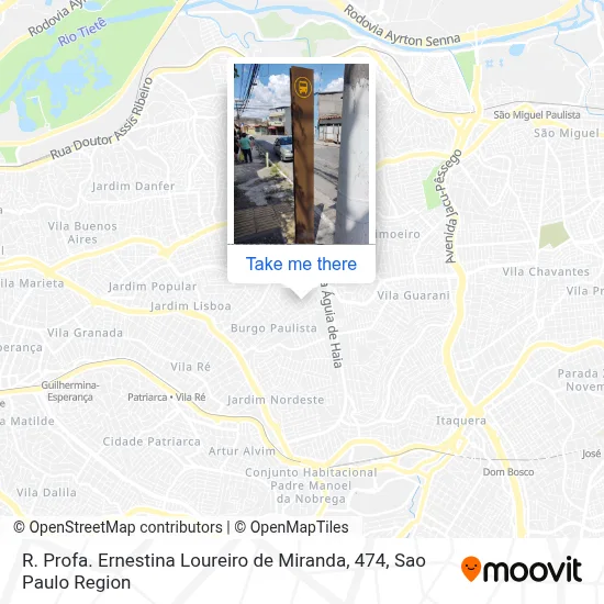 R. Profa. Ernestina Loureiro de Miranda, 474 map