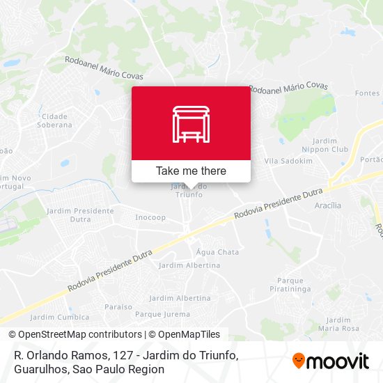 Mapa R. Orlando Ramos, 127 - Jardim do Triunfo, Guarulhos