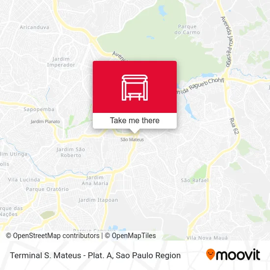 Terminal S. Mateus - Plat. A map