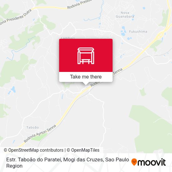 Estr. Taboão do Parateí, Mogi das Cruzes map