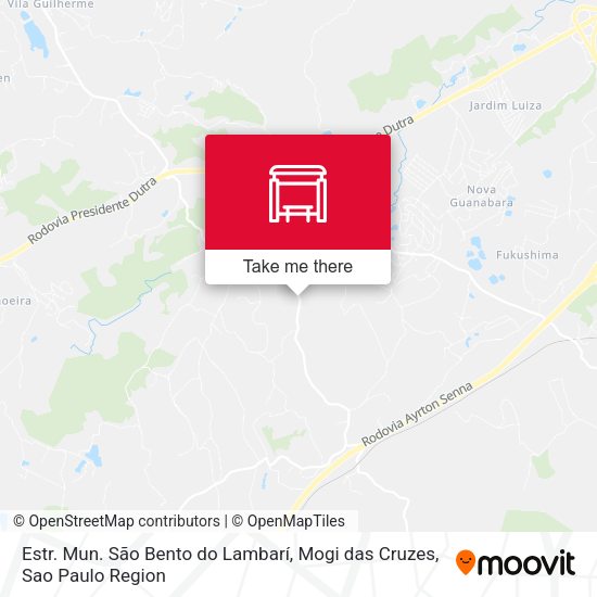 Estr. Mun. São Bento do Lambarí, Mogi das Cruzes map