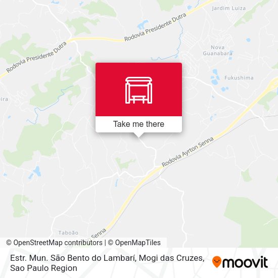 Estr. Mun. São Bento do Lambarí, Mogi das Cruzes map