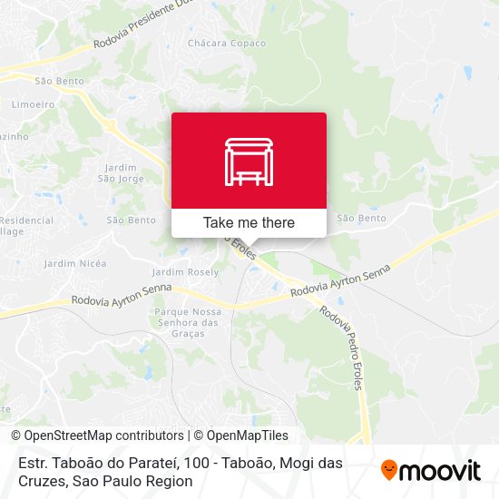 Estr. Taboão do Parateí, 100 - Taboão, Mogi das Cruzes map