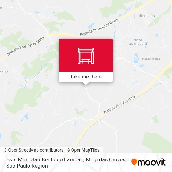 Estr. Mun. São Bento do Lambarí, Mogi das Cruzes map