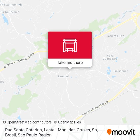 Rua Santa Catarina, Leste - Mogi das Cruzes, Sp, Brasil map