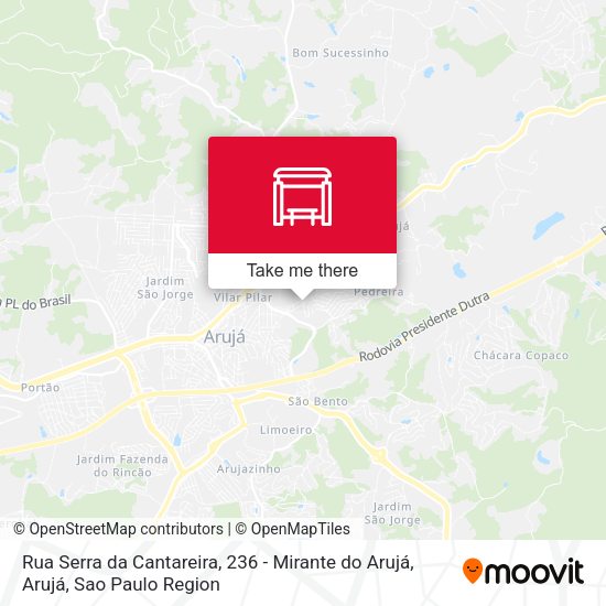 Rua Serra da Cantareira, 236 - Mirante do Arujá, Arujá map
