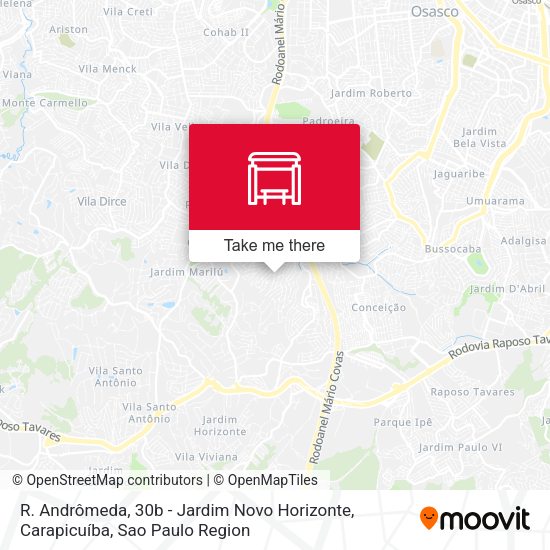 R. Andrômeda, 30b - Jardim Novo Horizonte, Carapicuíba map