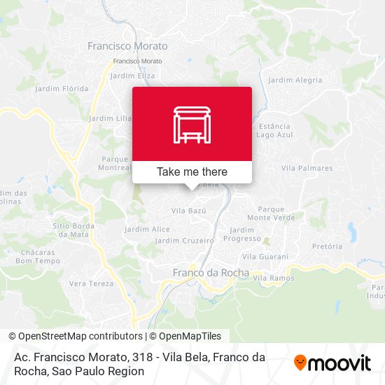 Mapa Ac. Francisco Morato, 318 - Vila Bela, Franco da Rocha