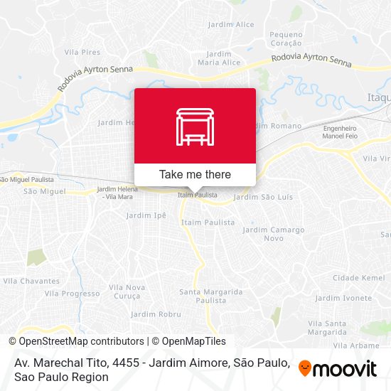 Av. Marechal Tito, 4455 - Jardim Aimore, São Paulo map