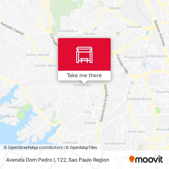 Avenida Dom Pedro I, 122 map