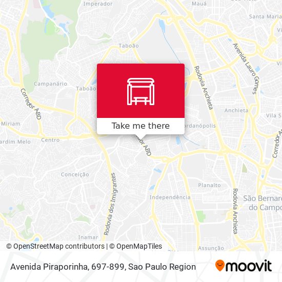 Avenida Piraporinha, 697-899 map