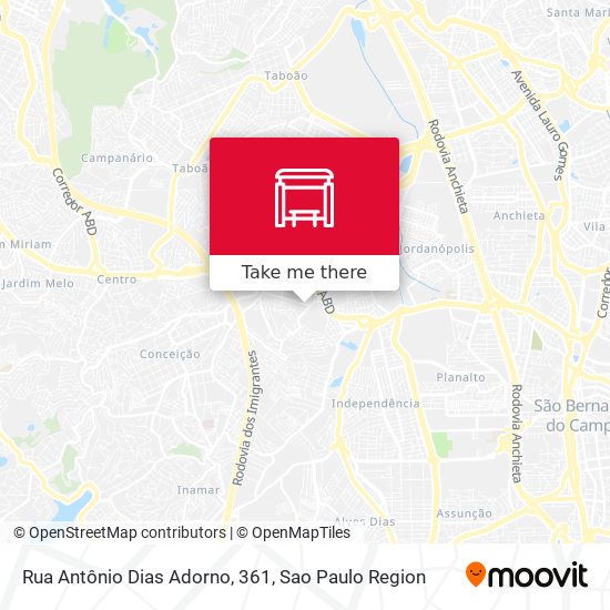 Rua Antônio Dias Adorno, 361 map