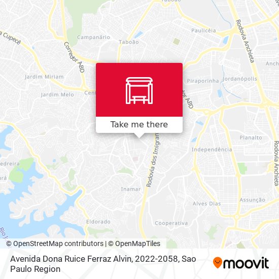 Avenida Dona Ruice Ferraz Alvin, 2022-2058 map