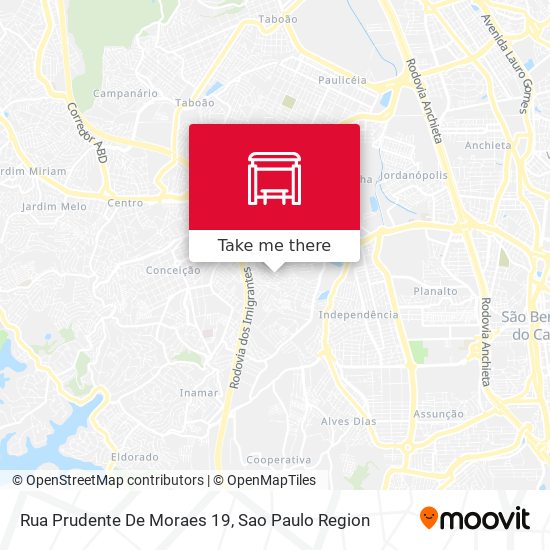 Mapa Rua Prudente De Moraes 19