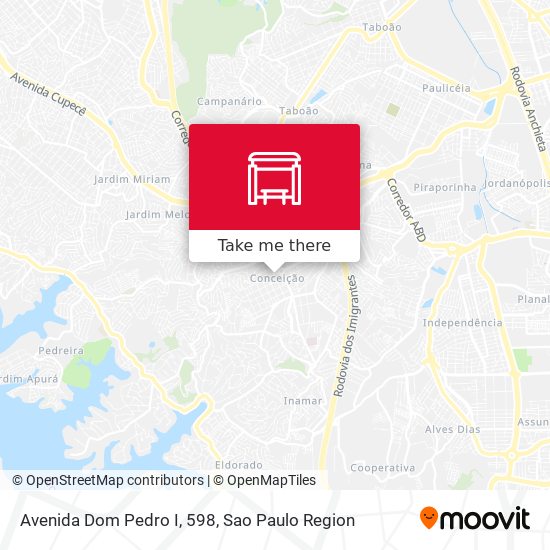Avenida Dom Pedro I, 598 map
