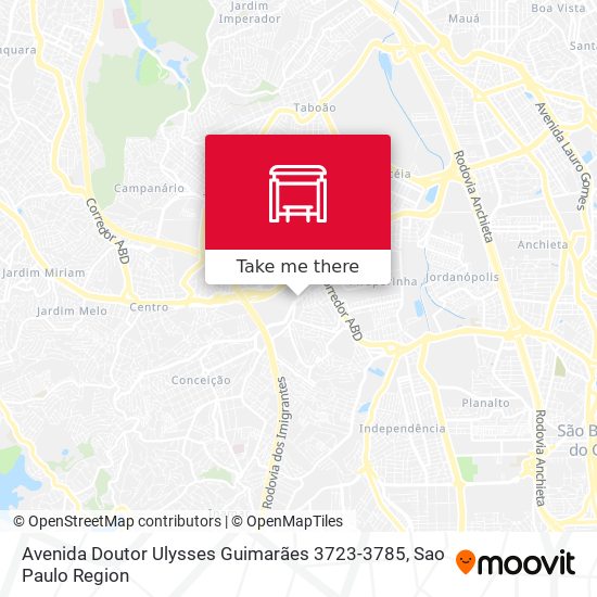Avenida Doutor Ulysses Guimarães 3723-3785 map