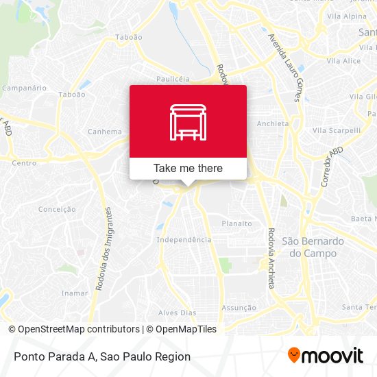 Ponto Parada A map