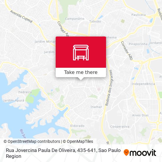 Rua Jovercina Paula De Oliveira, 435-641 map