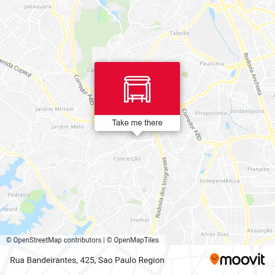 Rua Bandeirantes, 425 map